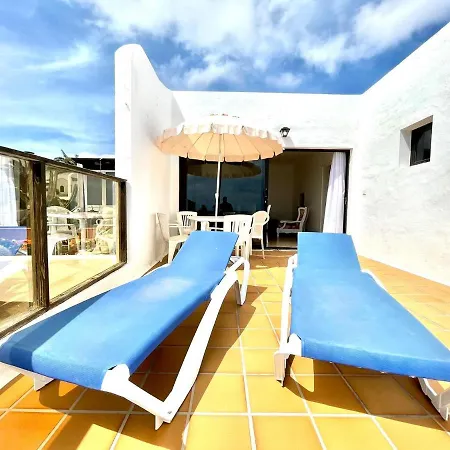 Bungalow Con Bonita Vistas Al Mar, Freewifi, Terraza, Playa Cerca *